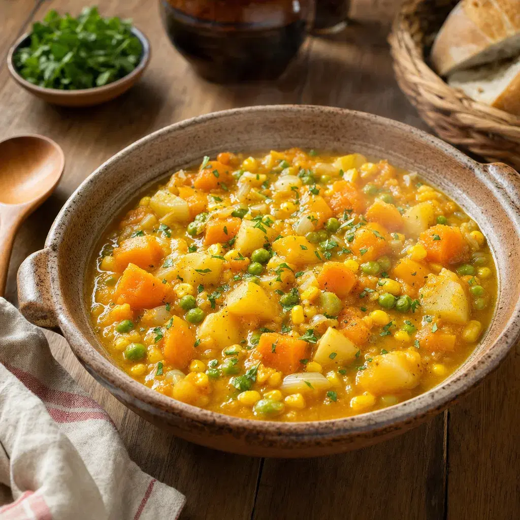 Vegetarian Charquican recipe combo