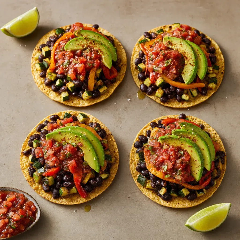 Black Bean Zucchini Tostadas recipe combo