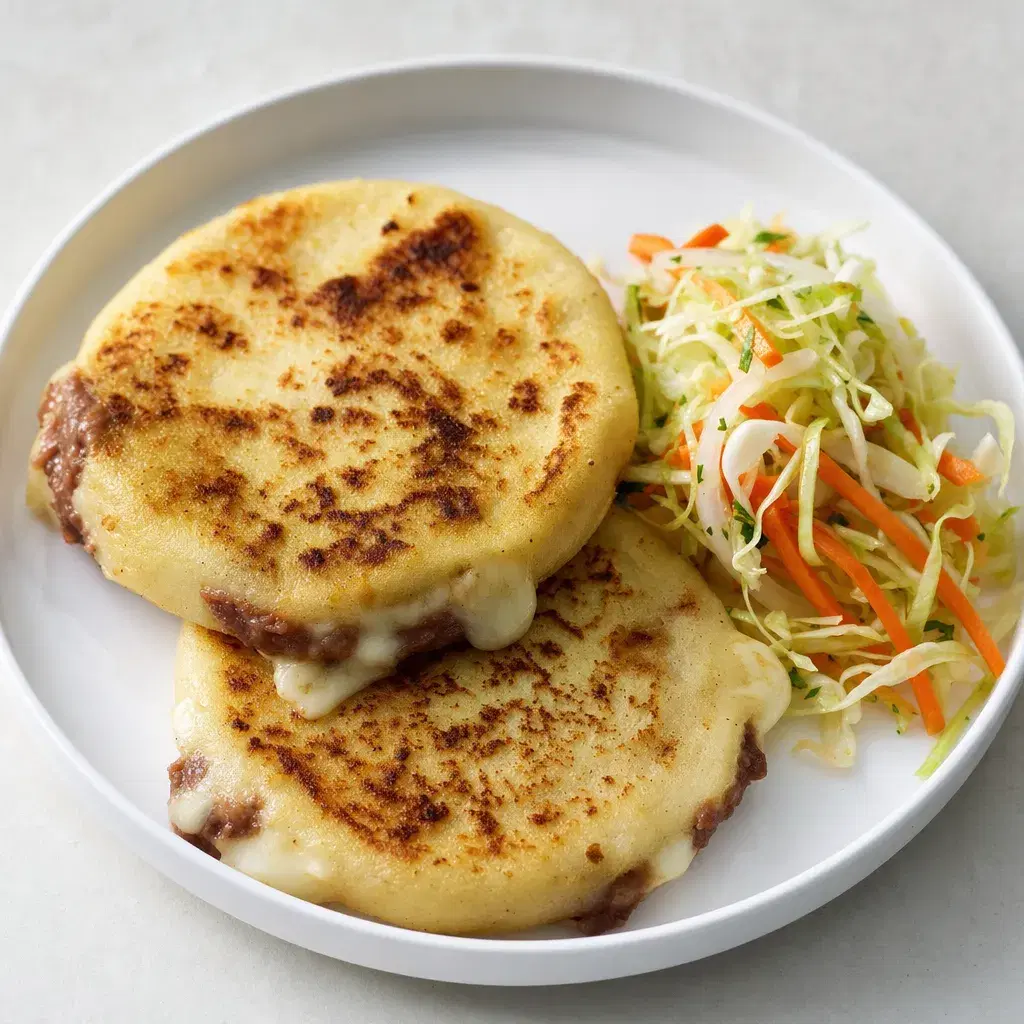 Salvadoran Bean-and-Cheese Pupusas with Curtido