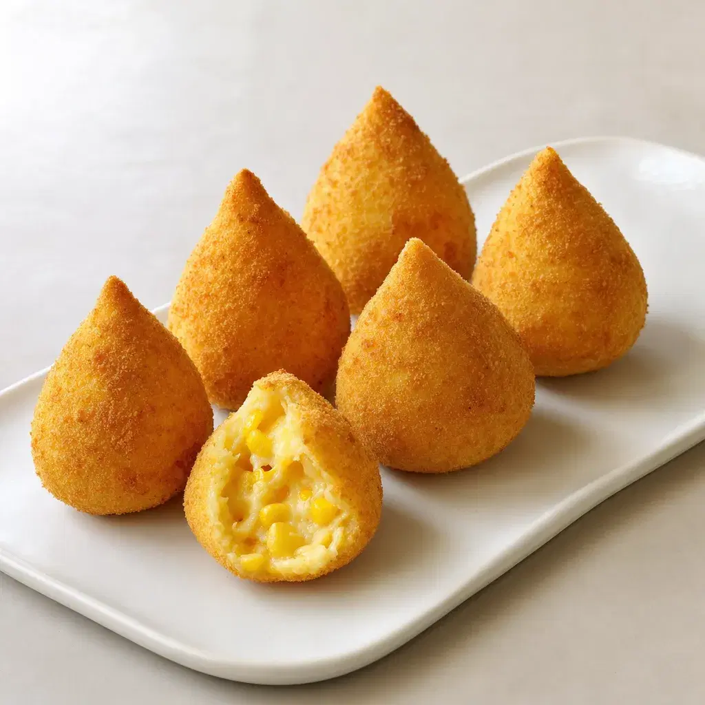 Brazilian Cheese and Corn Coxinha recipe combo