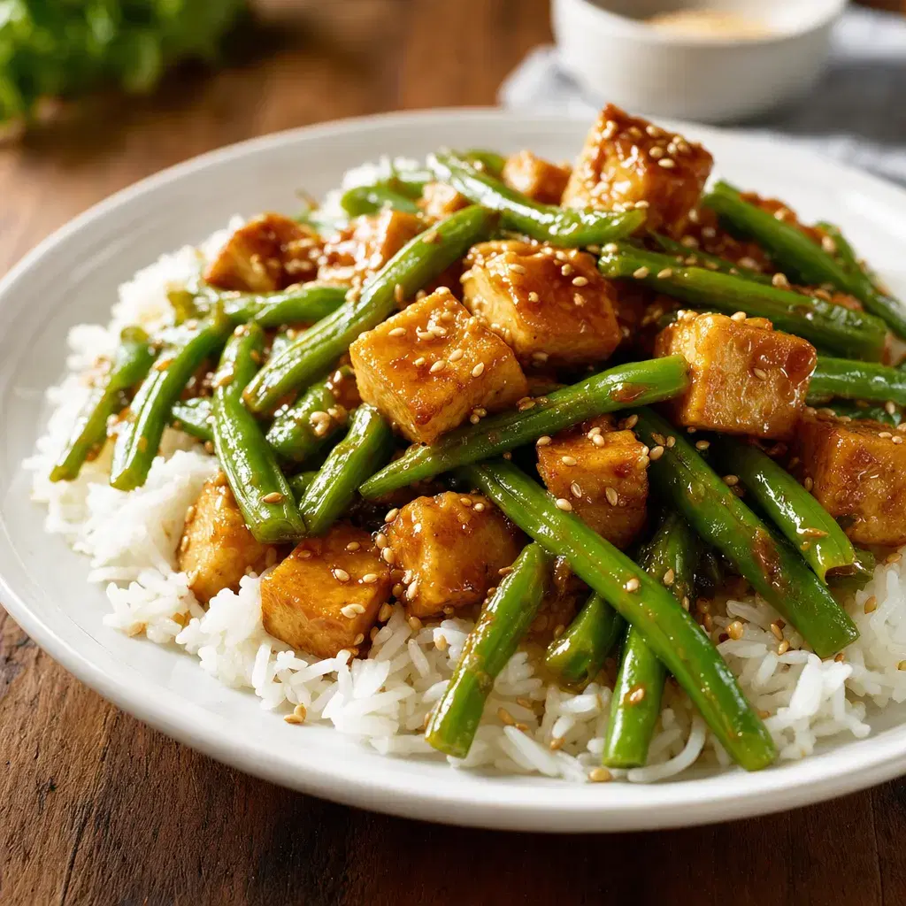 Sesame Tofu and Green Bean Stir-Fry recipe combo