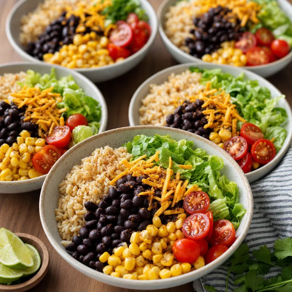 Black Bean Rice Bowls recipe combo