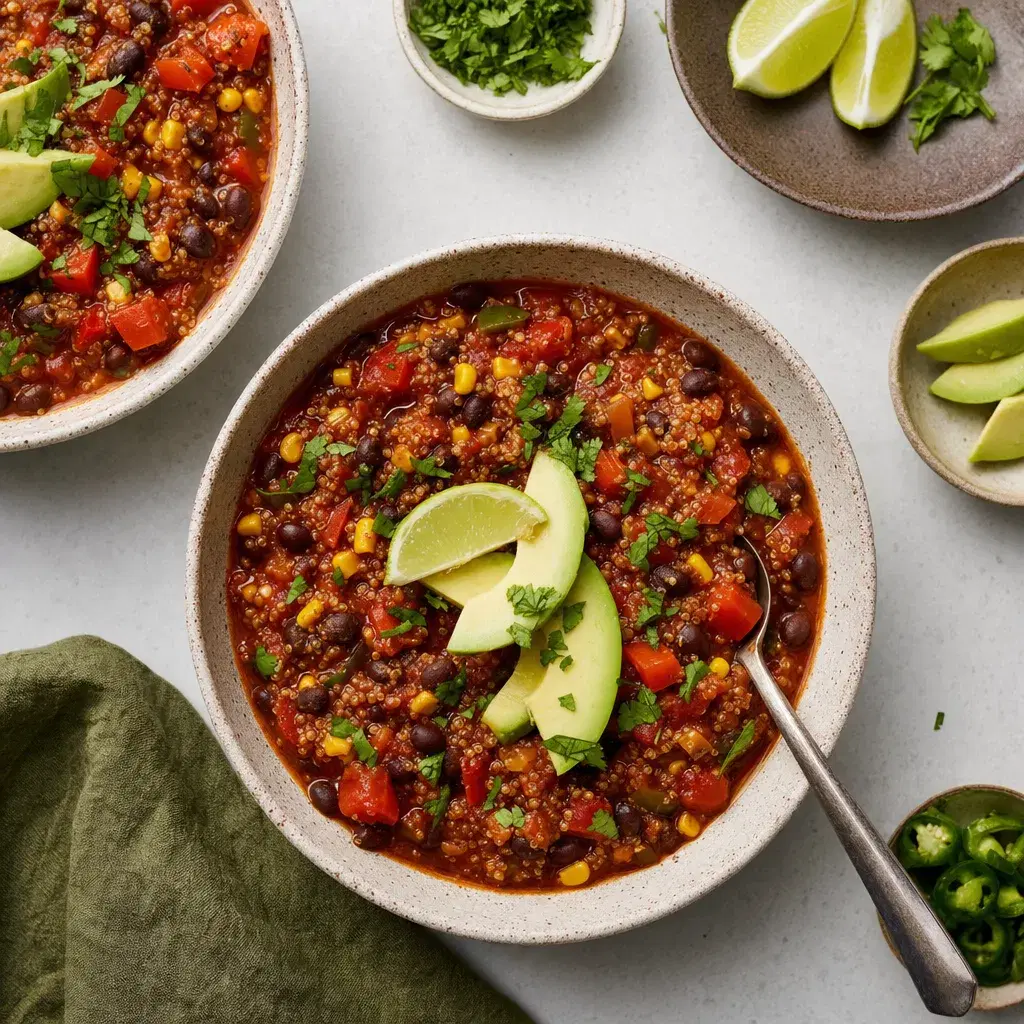 Black Bean Quinoa Chili recipe combo