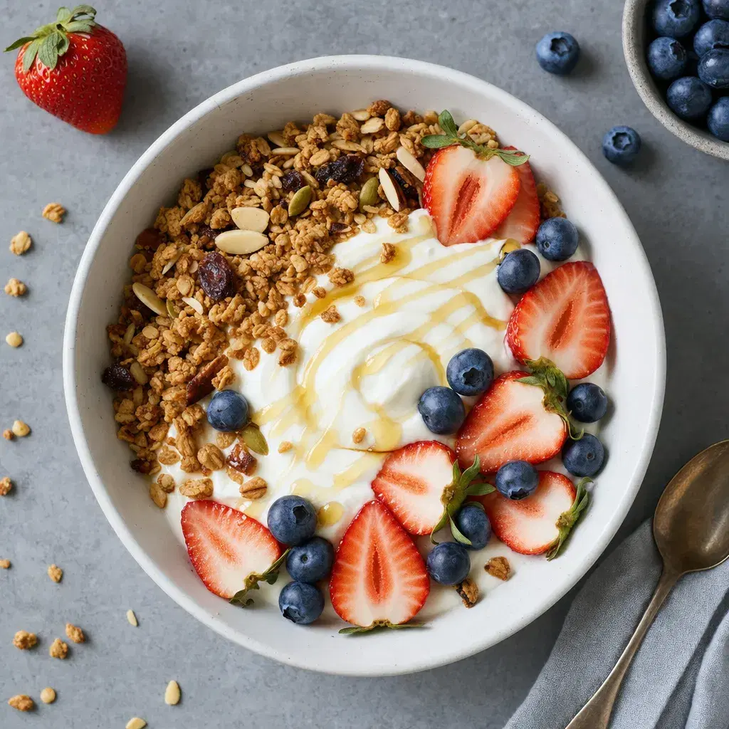 Berry Yogurt and Granola Bowl