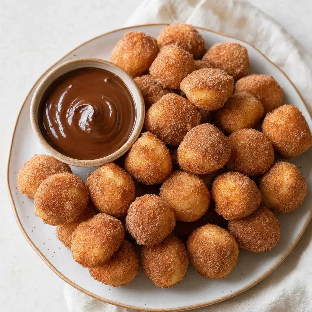 Cinnamon Churro Bites with Chocolate Sauce recipe combo