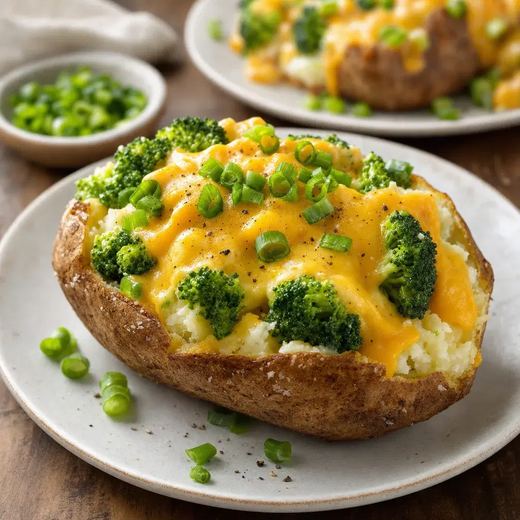 Broccoli Cheddar Baked Potatoes recipe combo