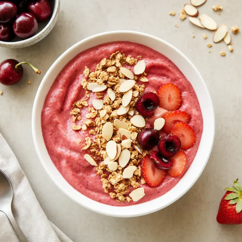 Strawberry Cherry Smoothie Bowl recipe combo