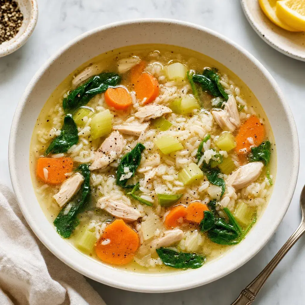 Chicken Rice Vegetable Soup recipe combo