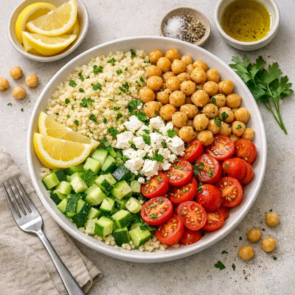 Lemon Chickpea Couscous Bowl recipe combo