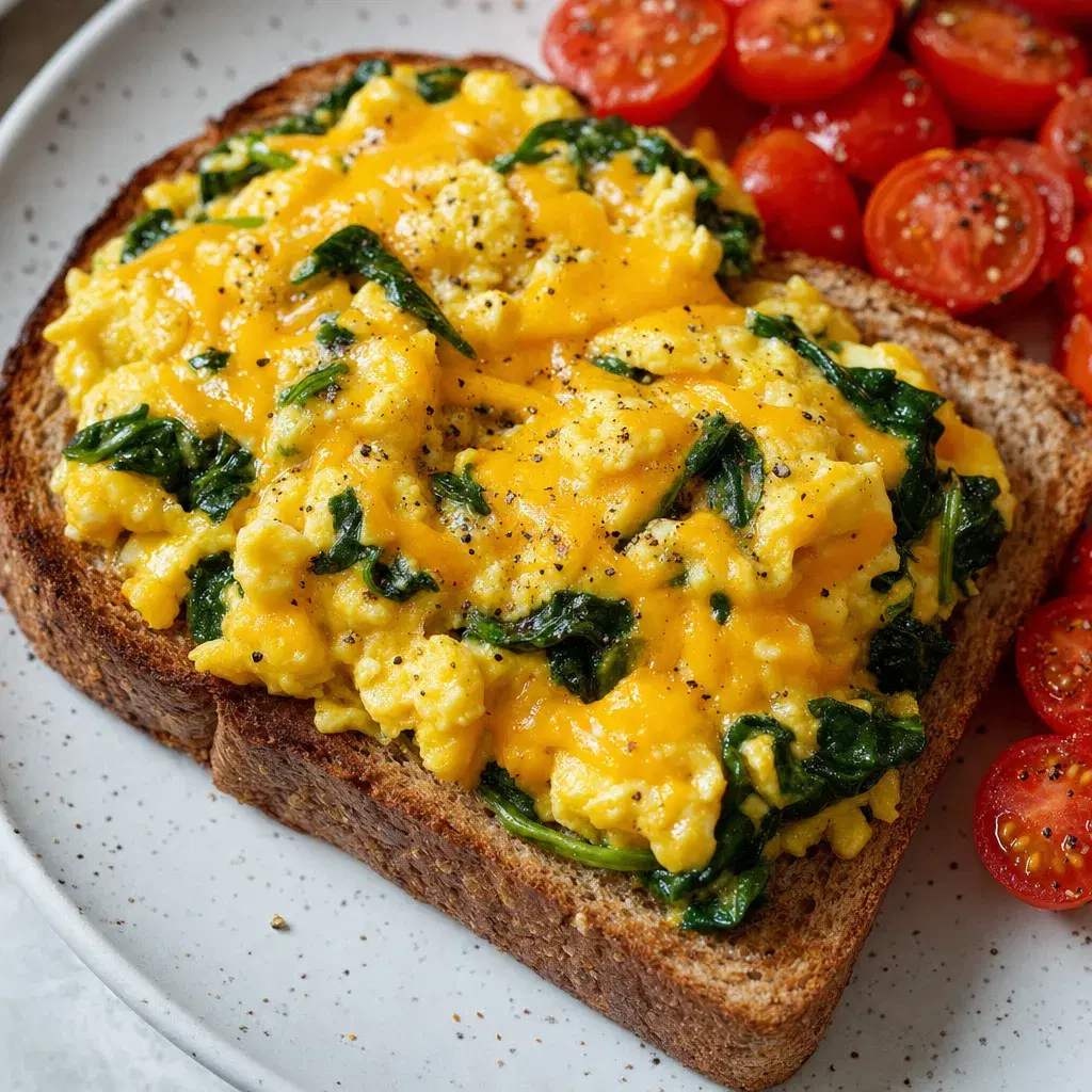 Spinach Cheddar Egg Toast recipe combo