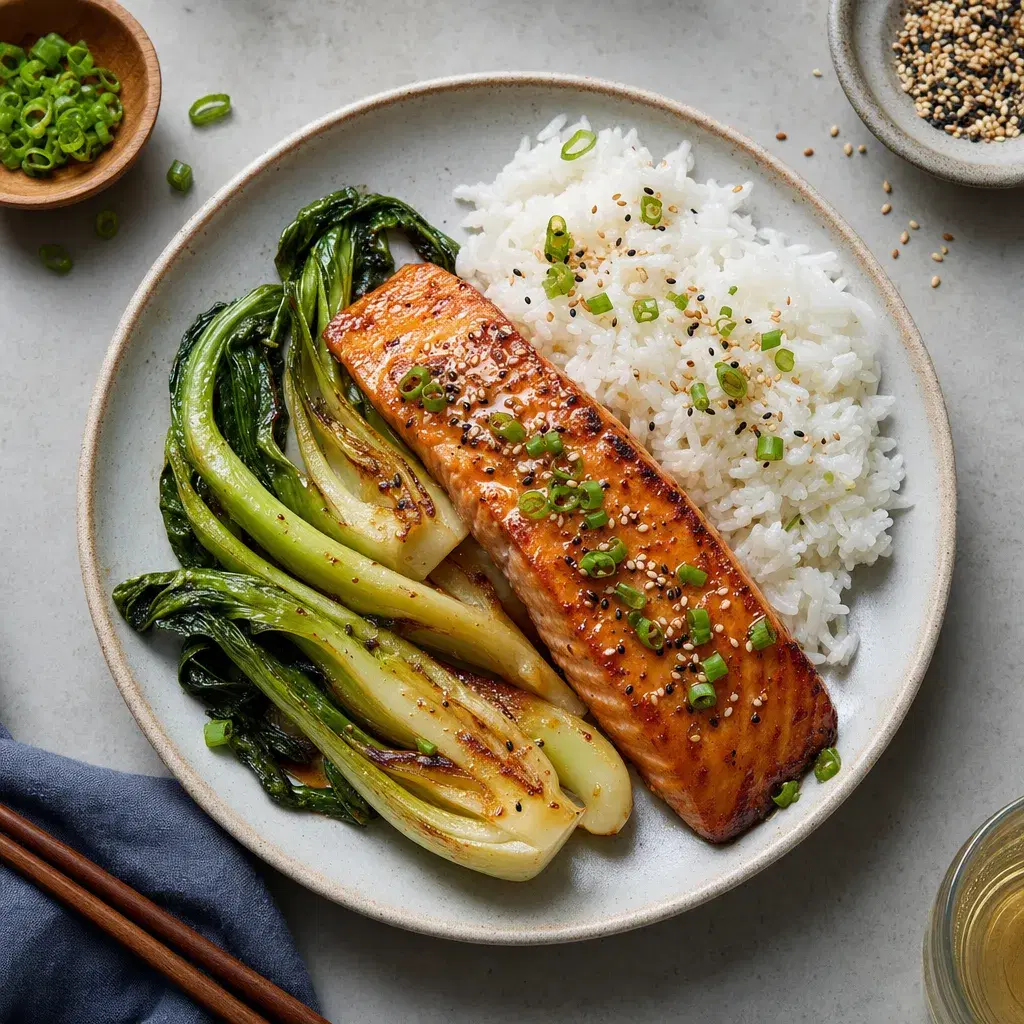 Miso Butter Roasted Salmon recipe combo