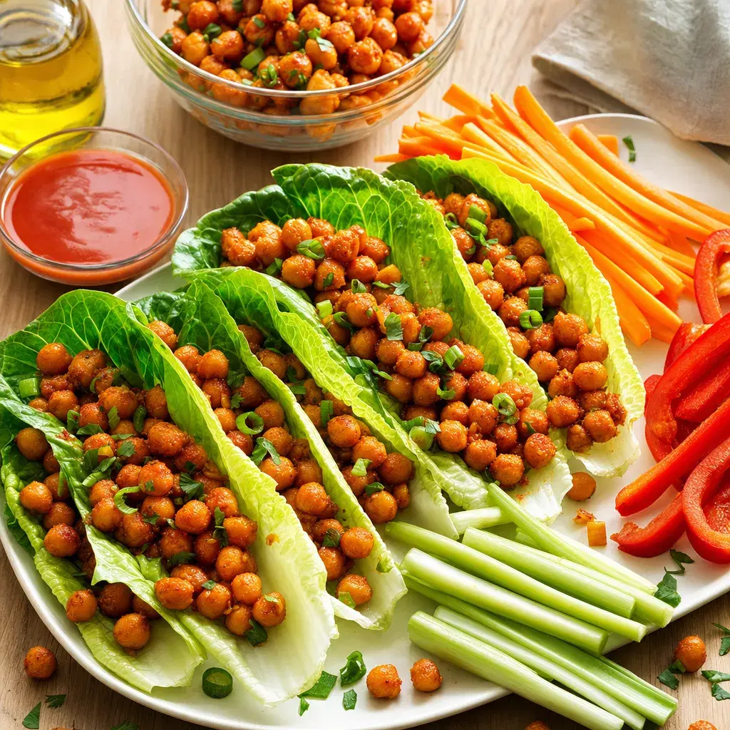 Buffalo Chickpea Lettuce Wrap Meal Prep recipe combo