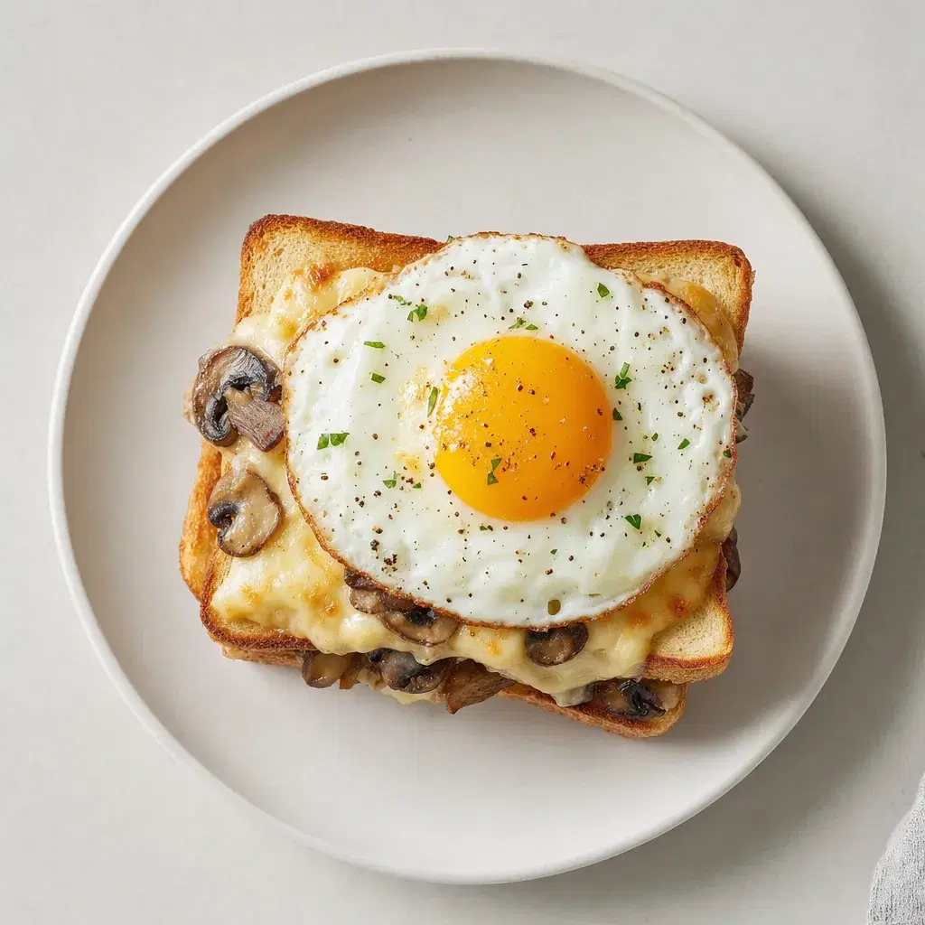 Croque Madame with Mushrooms recipe combo