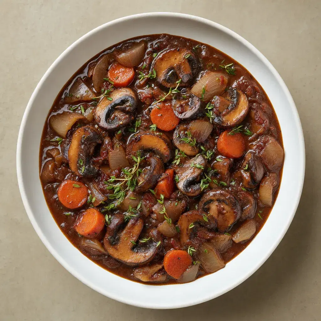 Mushroom Bourguignon recipe combo