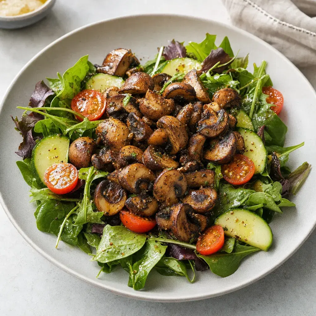 Roasted Mushroom Salad recipe combo