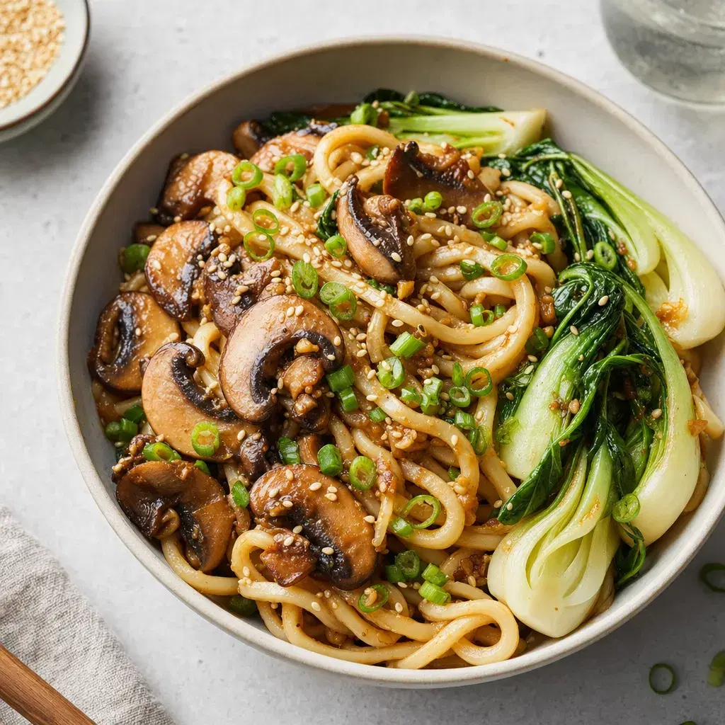Mushroom Garum-Inspired Noodle Bowl recipe combo