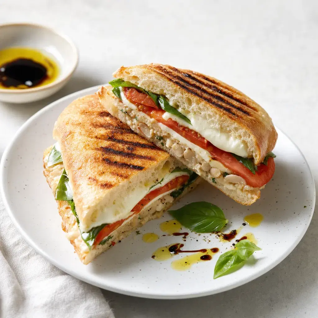 Caprese White Bean Panini recipe combo