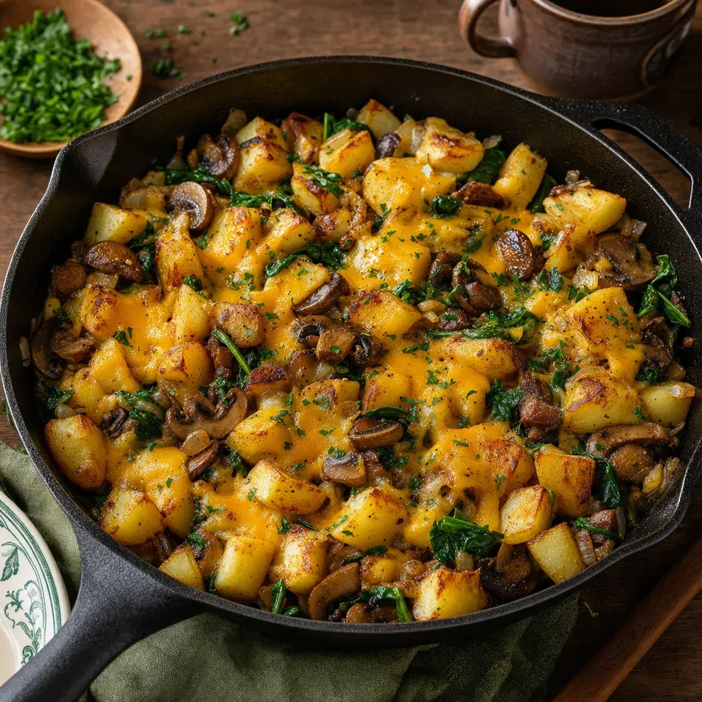 Mushroom Potato Second Breakfast Skillet recipe combo