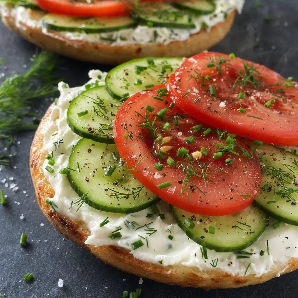 New York Cucumber-Tomato Bagel