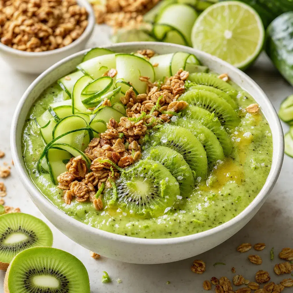 Kiwi Cucumber Lime Smoothie Bowl recipe combo