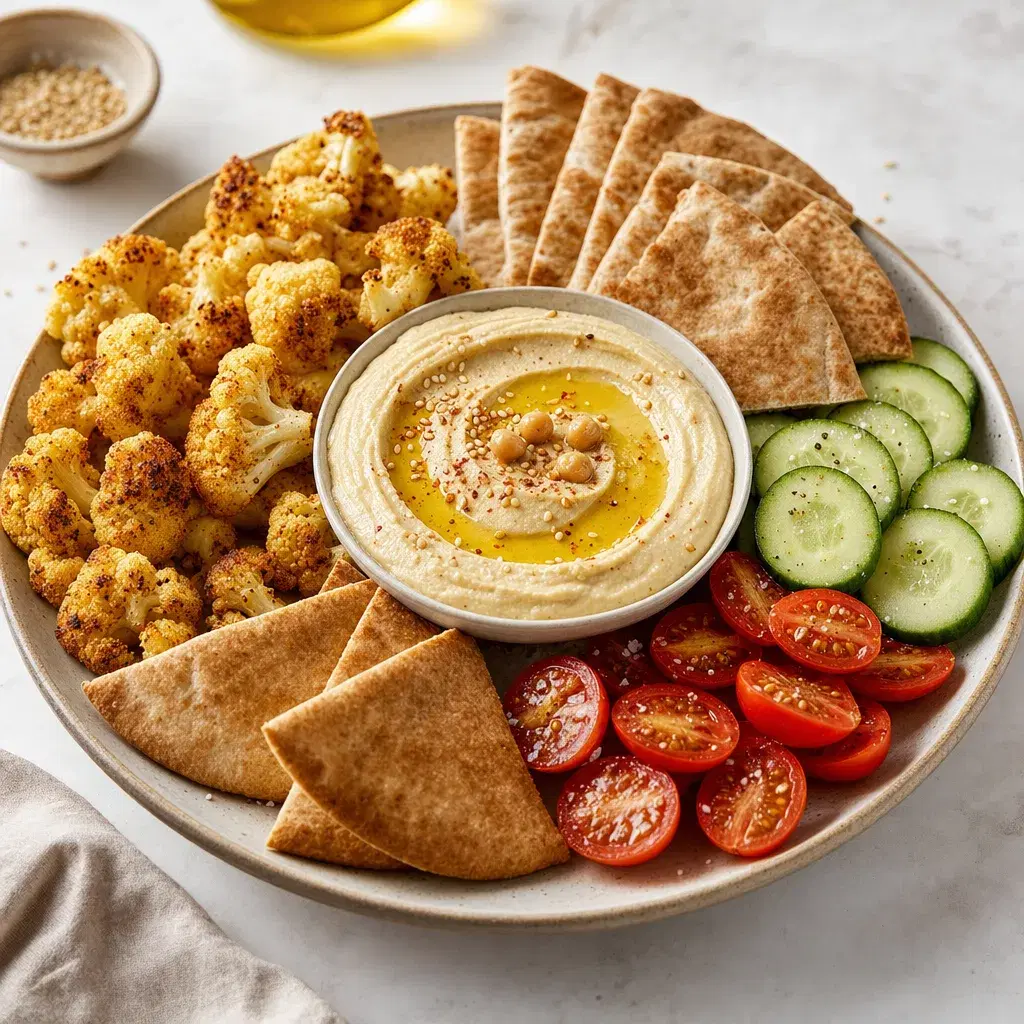Cauliflower Hummus Dinner Platter recipe combo
