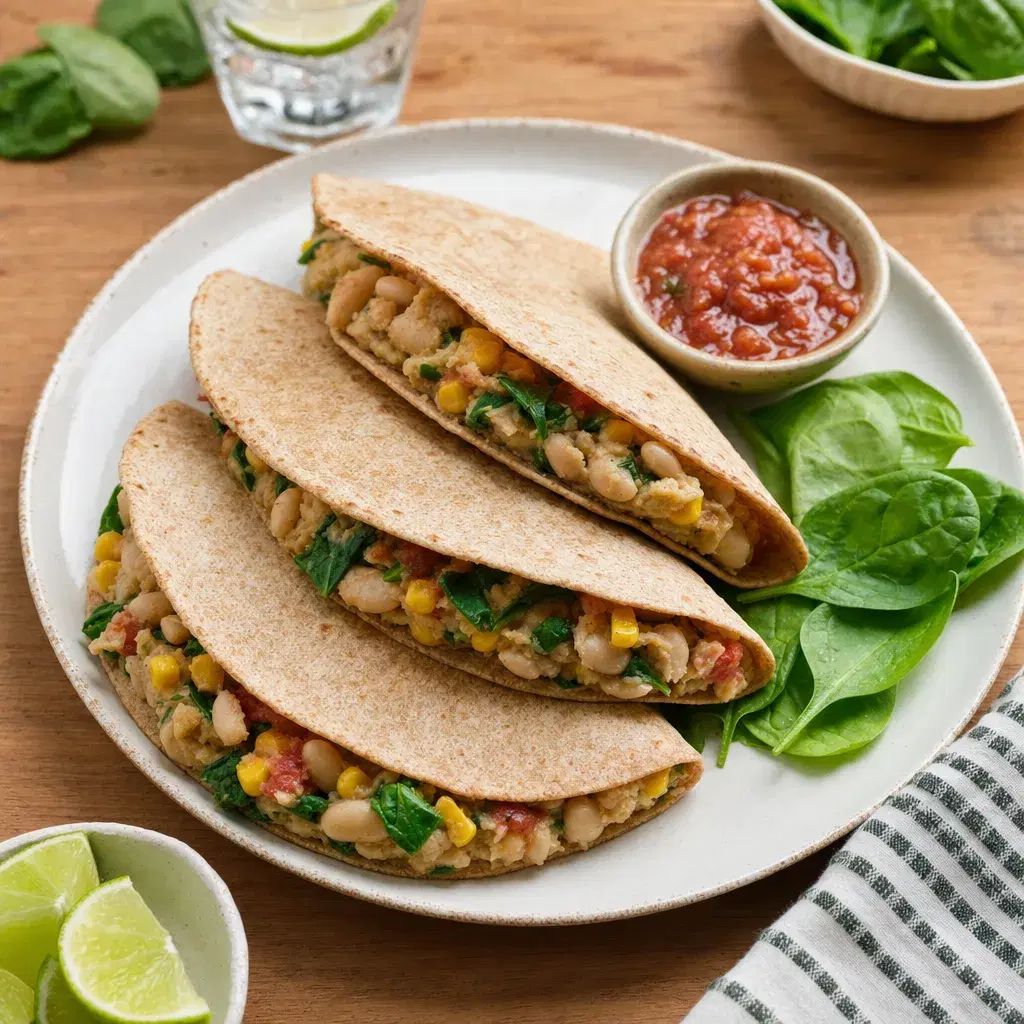 White Bean Tortilla Pockets recipe combo