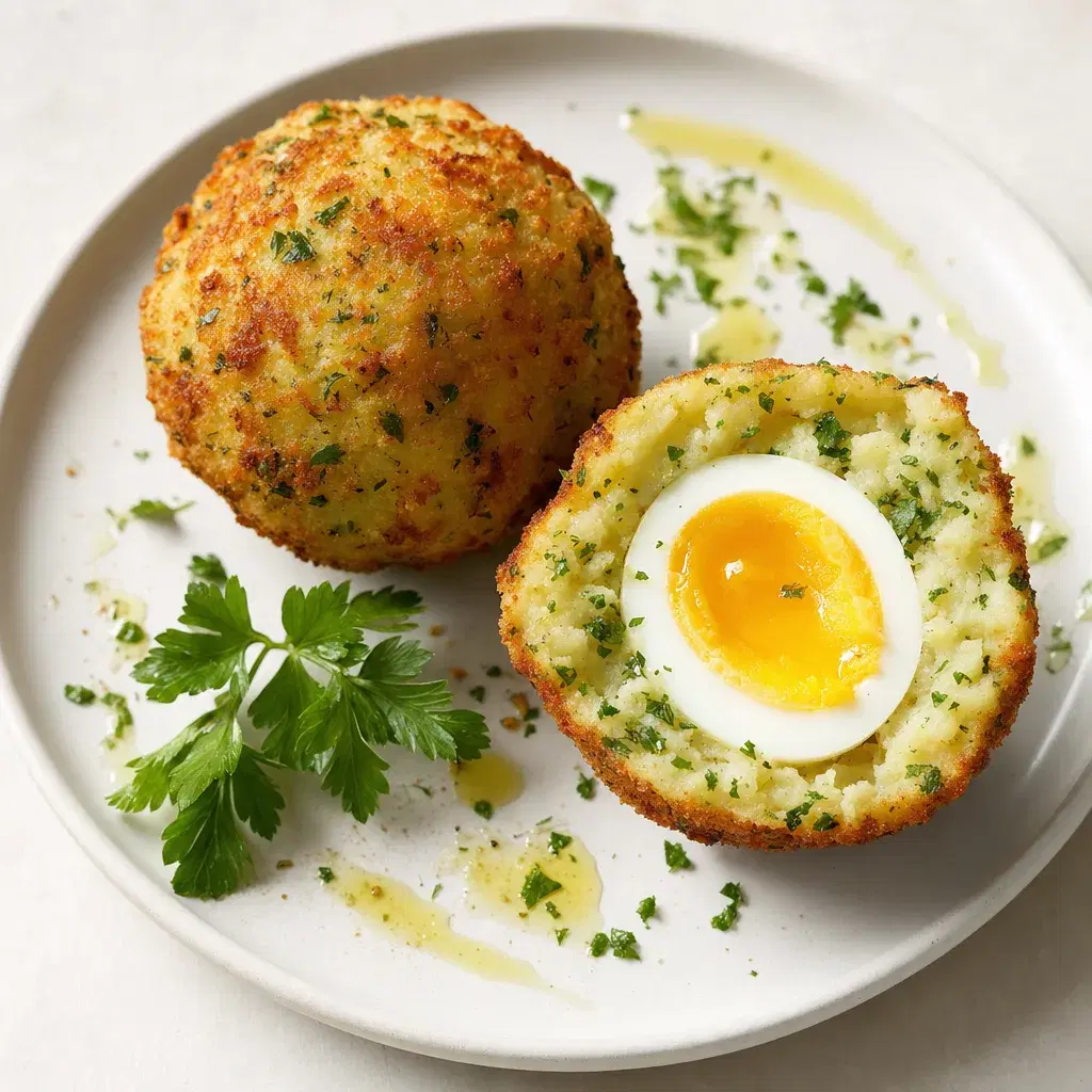 Scotch Egg with Herbed Potato Crust recipe combo