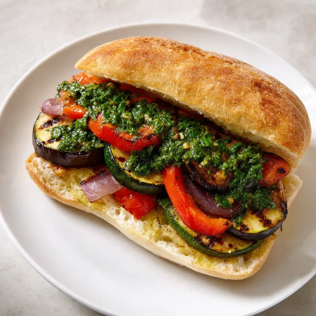 Chimichurri Grilled Vegetable Sandwich recipe combo