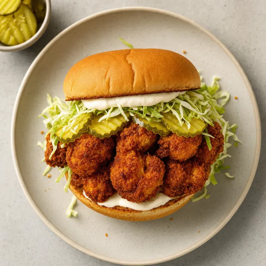 Nashville Hot Cauliflower Sandwich recipe combo