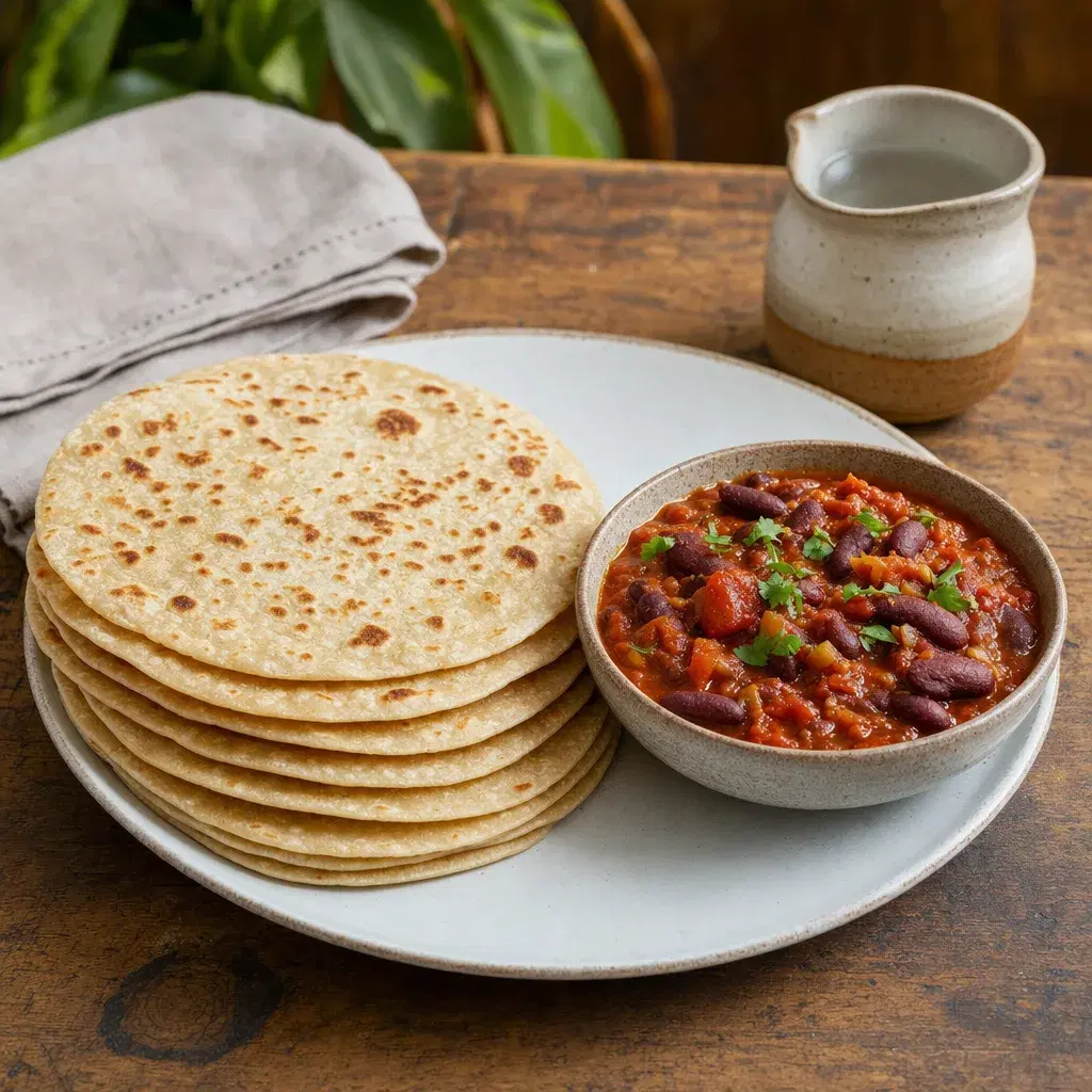 Chapati with Beans recipe combo