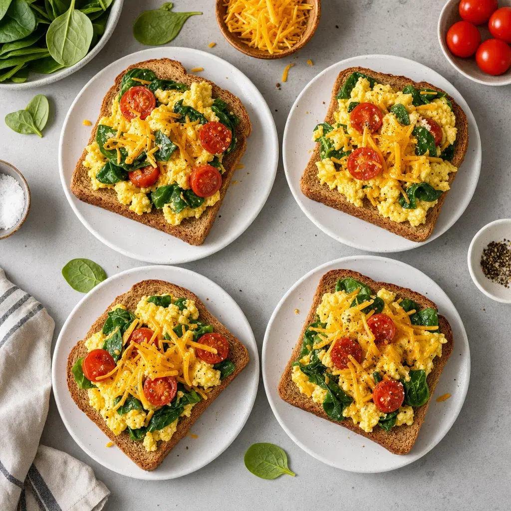 Spinach Egg Toast recipe combo