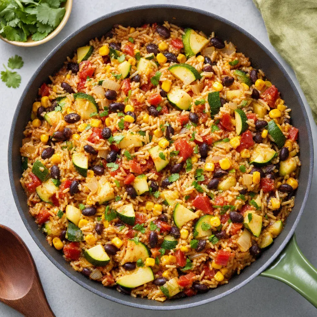 Corn Zucchini Rice Skillet recipe combo