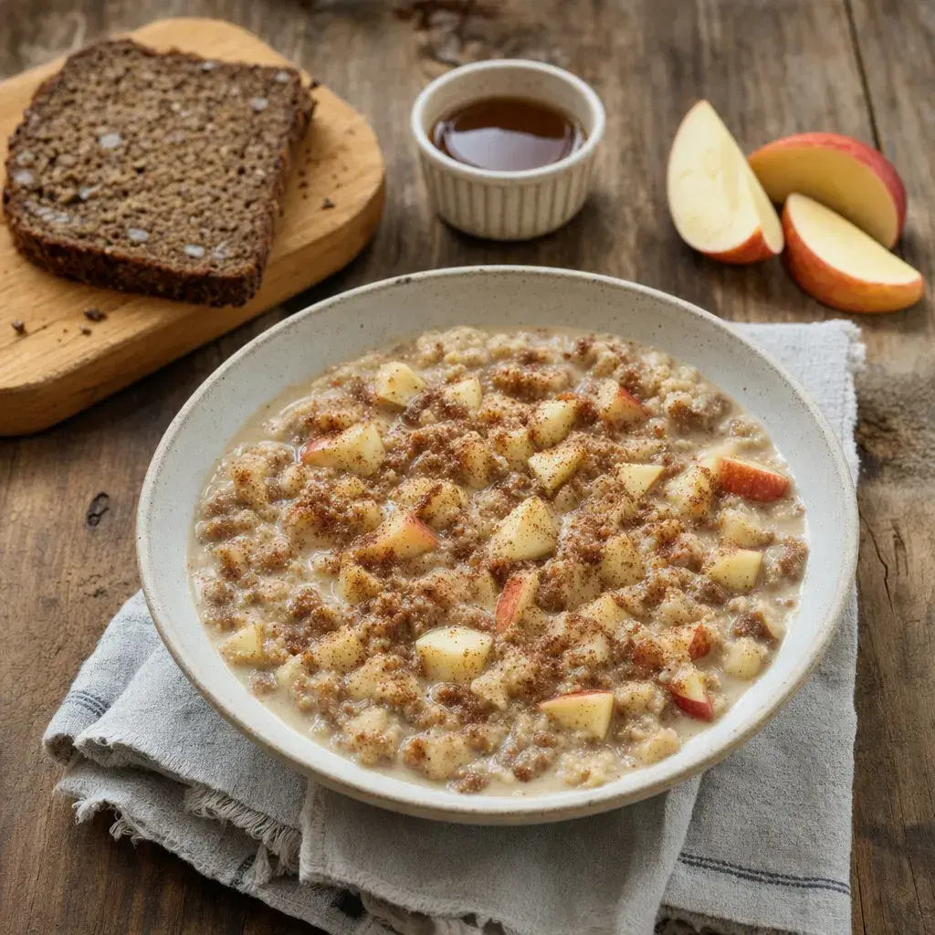 Danish Apple-Cinnamon Rye Porridge