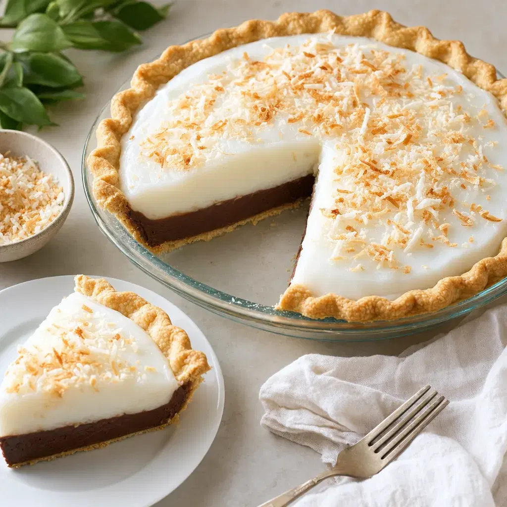 Hawaiian Chocolate Coconut Haupia Pie recipe combo