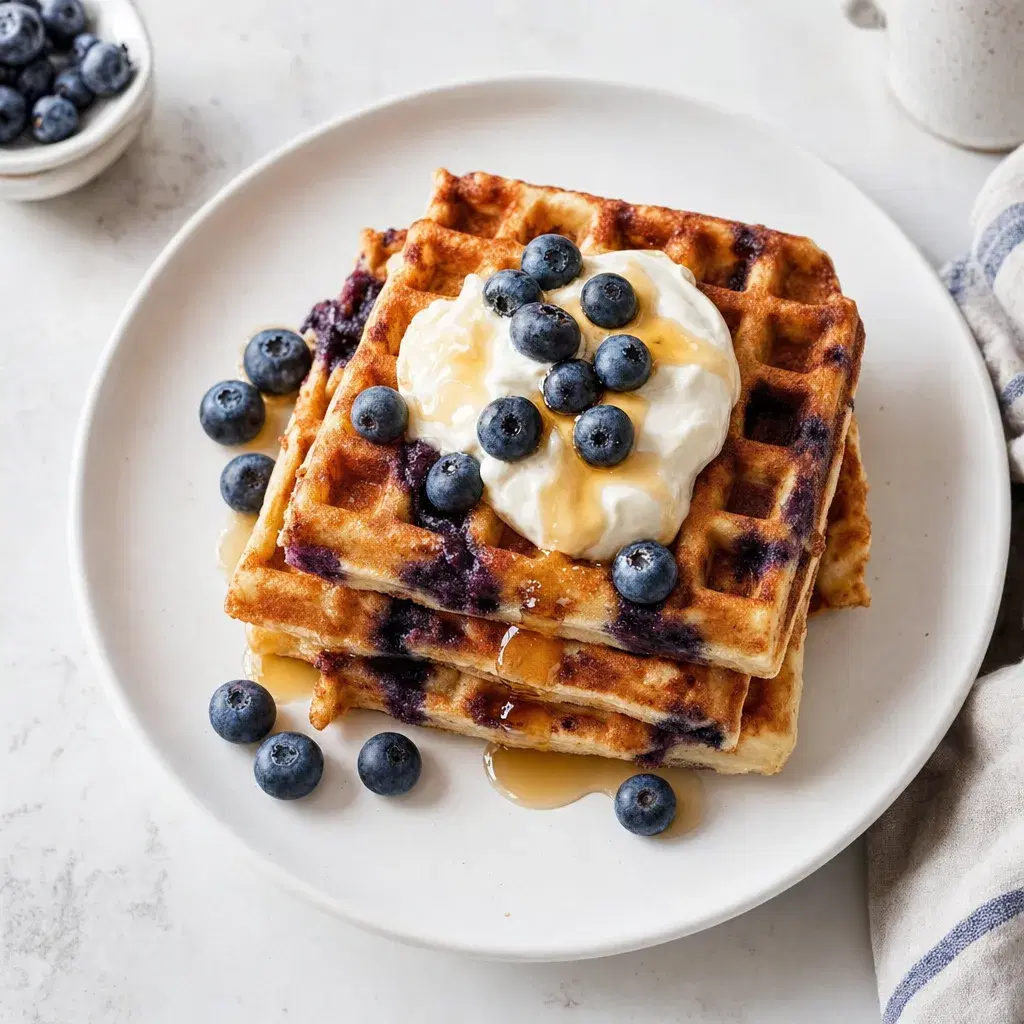 Blueberry Waffles with Maple Yogurt recipe combo