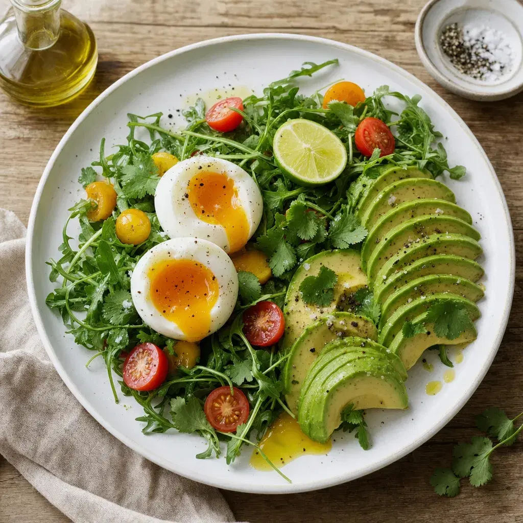 Soft-Boiled Egg Avocado Breakfast Plate recipe combo