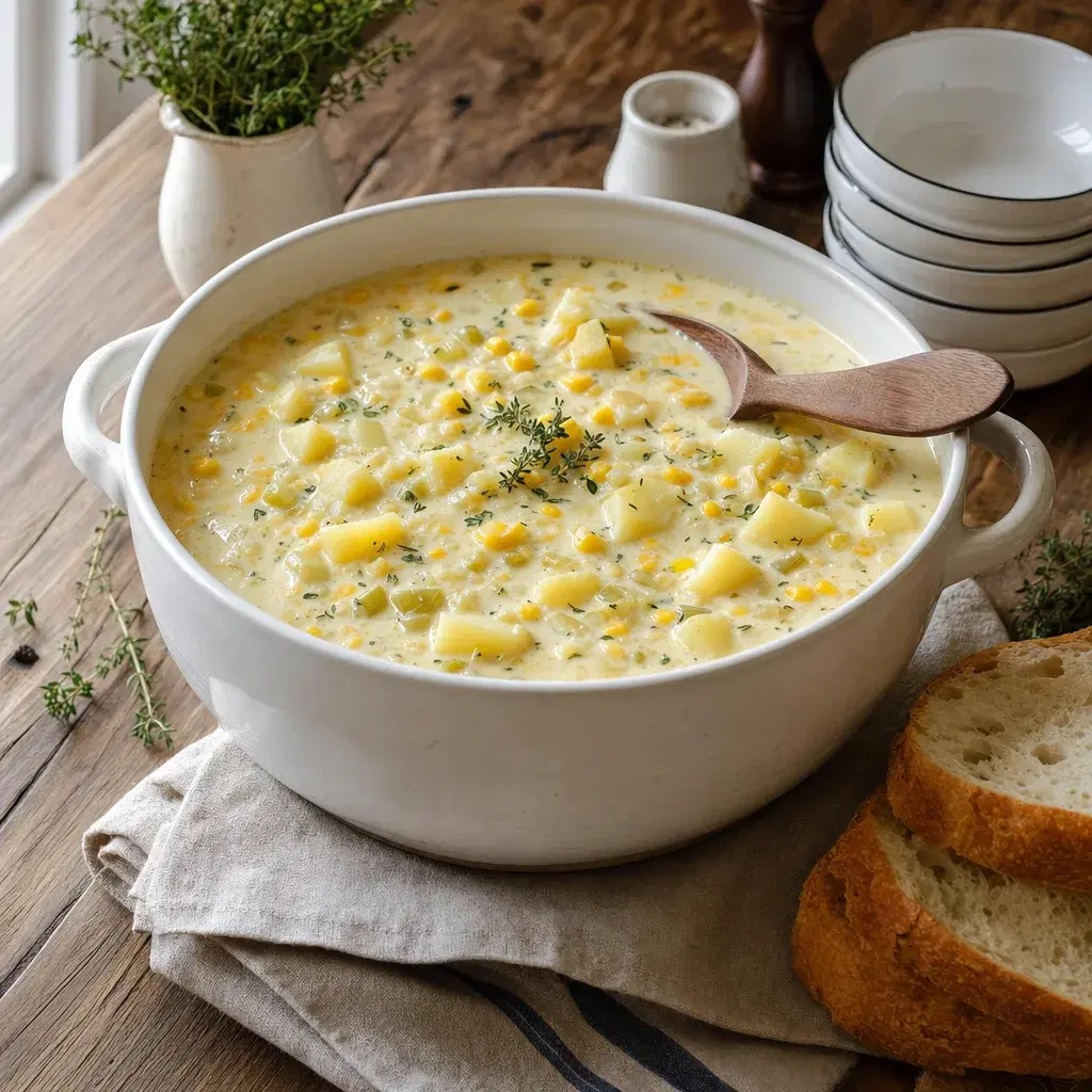New England Corn and Potato Chowder recipe combo