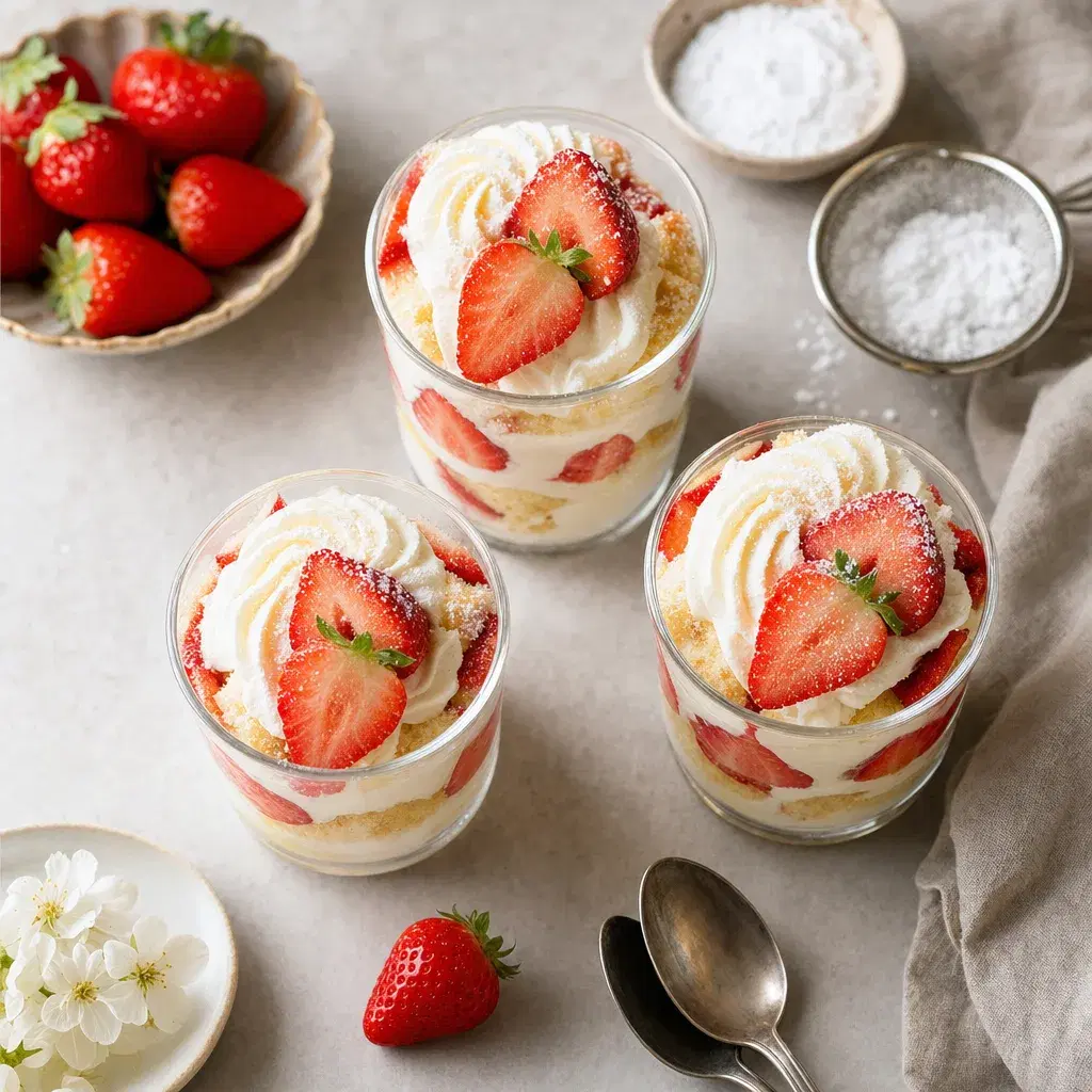Japanese Strawberry Shortcake Cups recipe combo