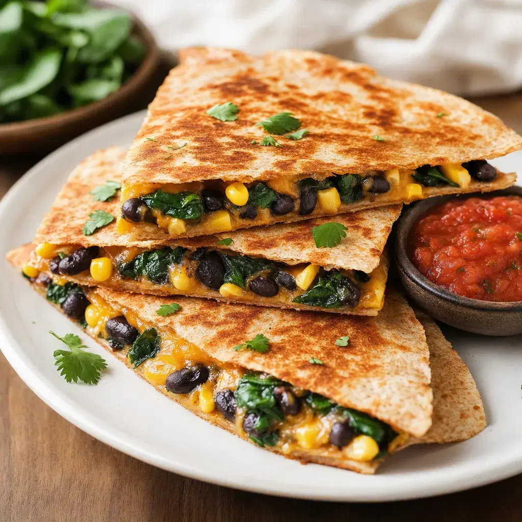 Black Bean Spinach Quesadillas recipe combo