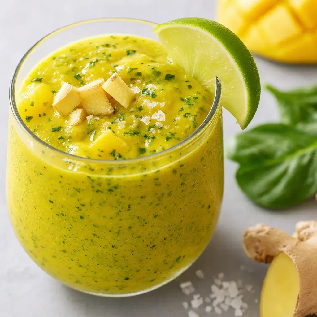 Mango Pineapple Spinach Smoothie recipe combo
