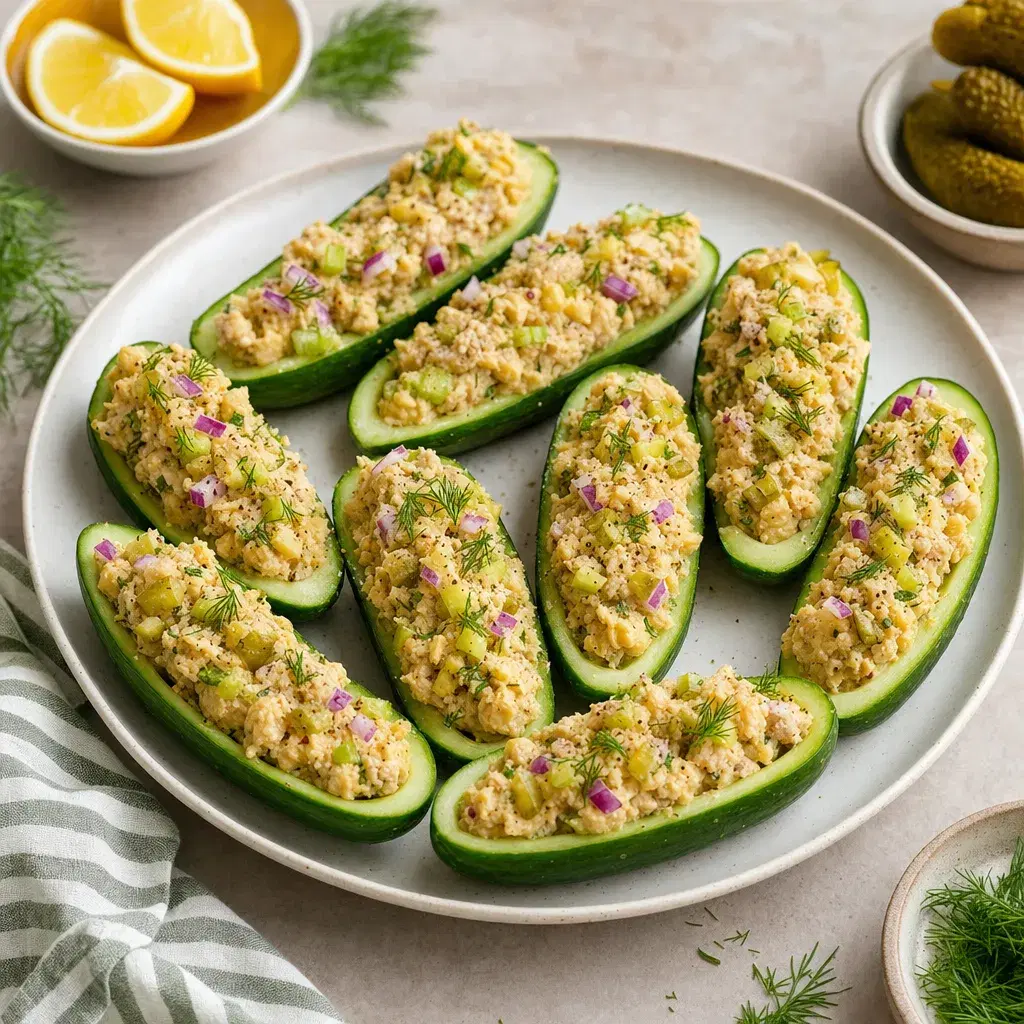 Chickpea Tuna Cucumber Boats recipe combo