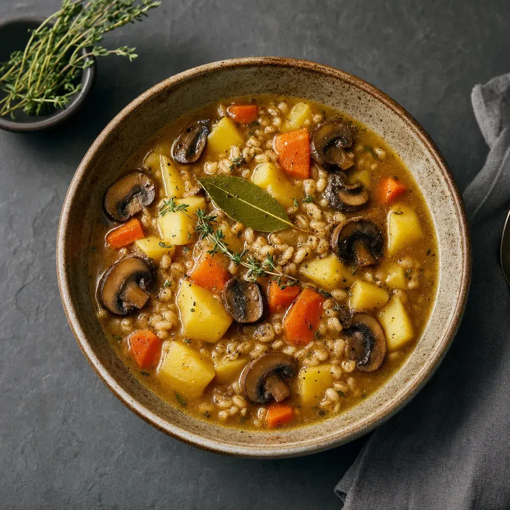 Mushroom Barley Stew with Potatoes recipe combo
