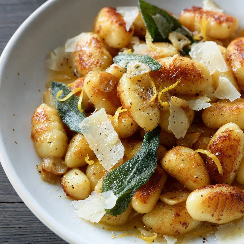 Potato Gnocchi with Sage Butter recipe combo