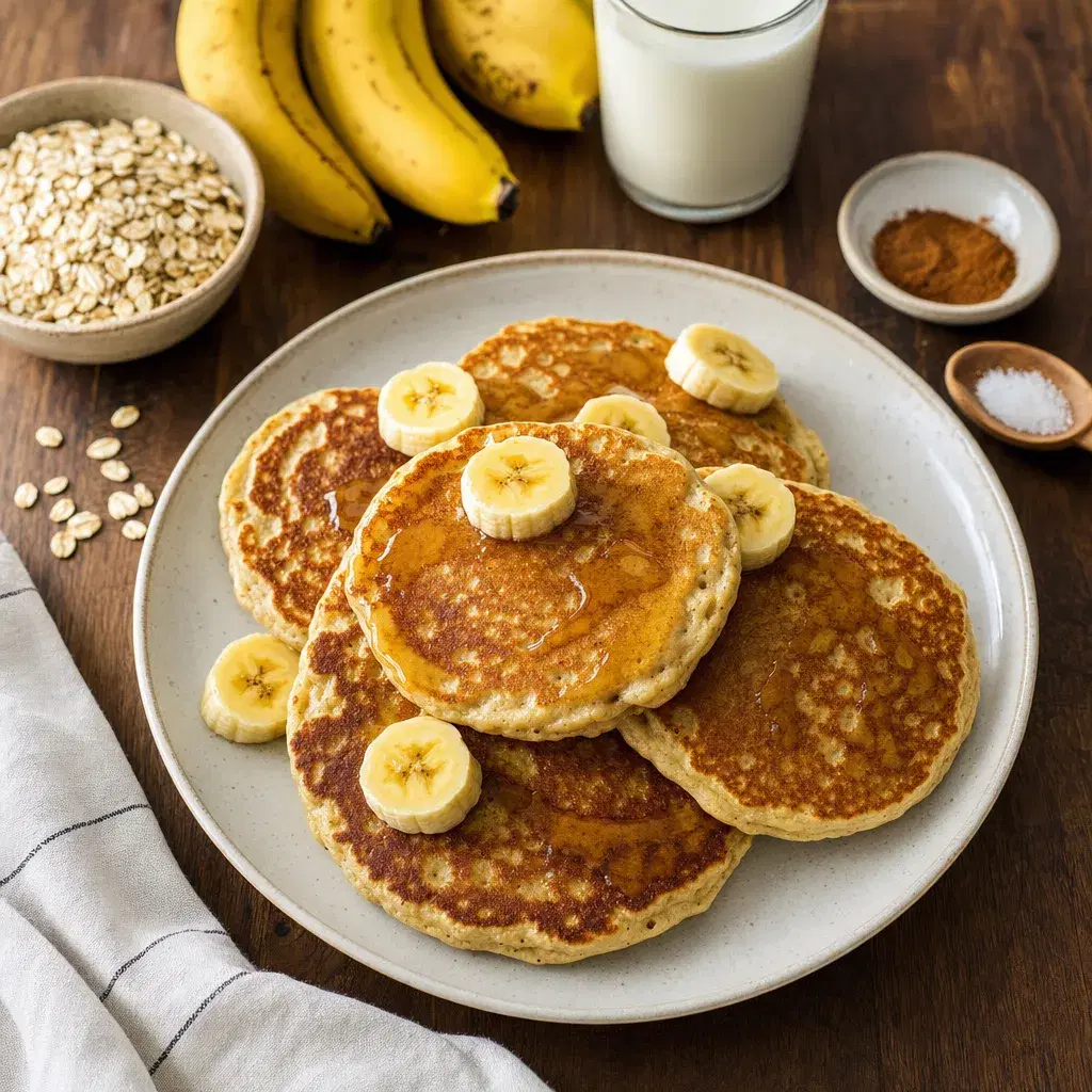 Banana Oat Pancakes recipe combo