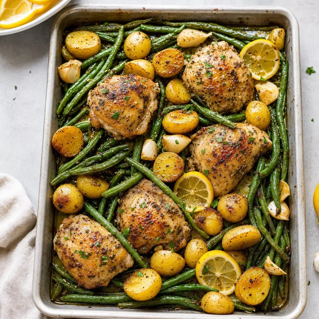 Lemon Garlic Sheet-Pan Chicken recipe combo