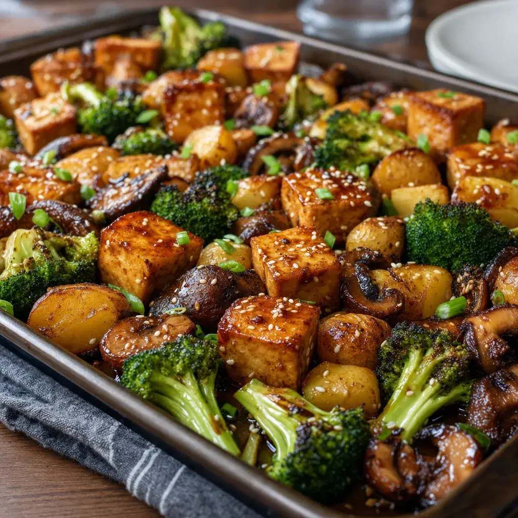 Ginger Tofu Broccoli Potatoes recipe combo