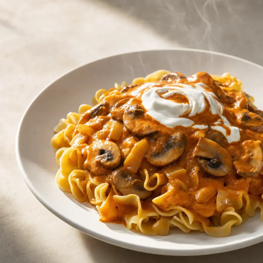 Mushroom Paprikash recipe combo