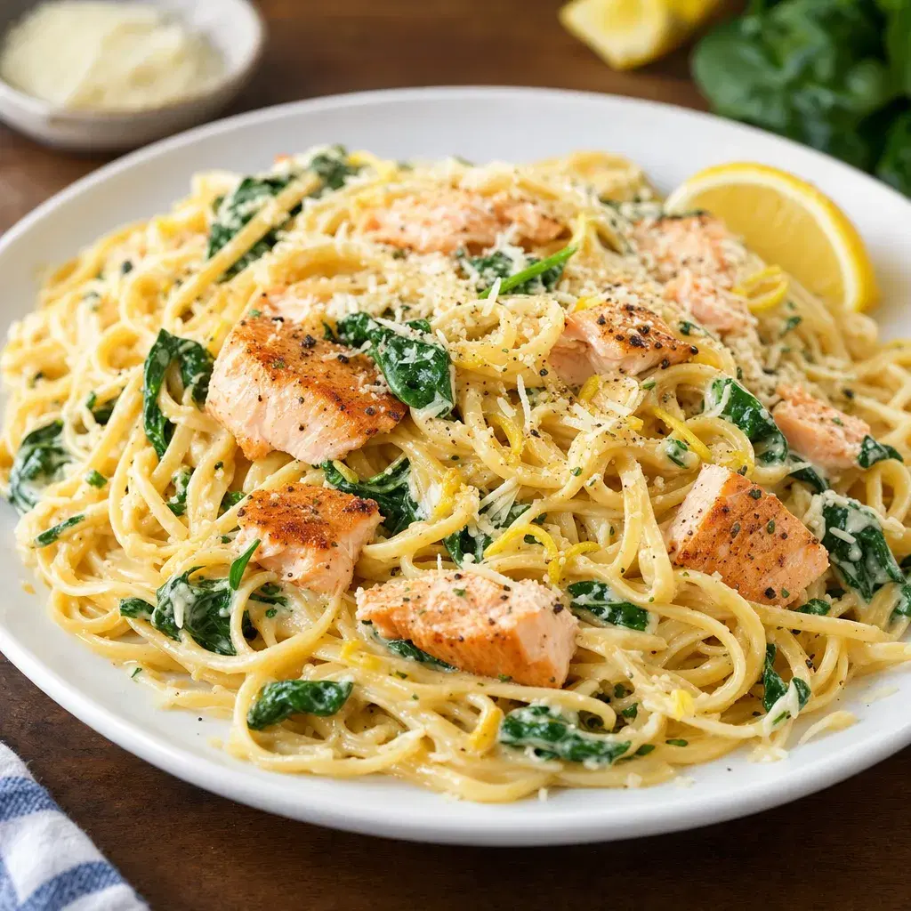 Creamy Salmon Pasta recipe combo